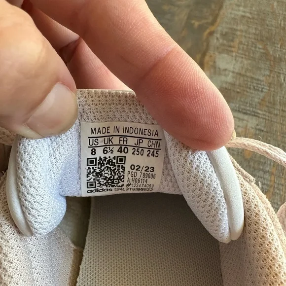 Adidas Women's VL Court 2.0 Suede Size 8 Pink/White Sneaker - Picture 9 of 9